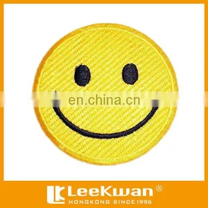 Round&colorful Smile Face Embroidery Badge/patch/emblem Sew-on Garments or Apparel thumbnail-1
