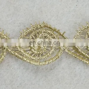 Top Hot Design Fashion Eye Shape Gold Lurex Tape for Wholesale Trim thumbnail-3
