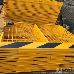 Road Isolation Guardrail Galvanized Fence Steel Road Barrier /Foundation Pit Guardrail for Warning thumbnail-5