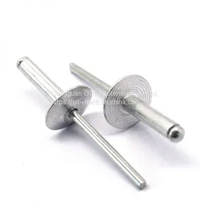 Aluminum Blind Rivet 4.8 X16x14 Big Dome Head Blind Rivet Large Flange Head Pop Rivet thumbnail-1
