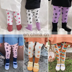 5648 Quickly Delivery Supplier Kid Girls Autumn Floral Outwear Legging thumbnail-2
