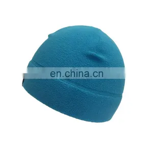 Cheap Price Unisex Embroidery Print Logo Winter Polar Fleece Beanie Cap thumbnail-1