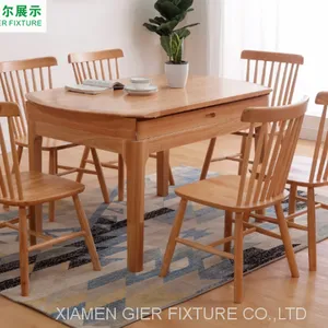 Living Room Home Furniture Elegant Rectangle Wood Dinning Kitchen Table thumbnail-5