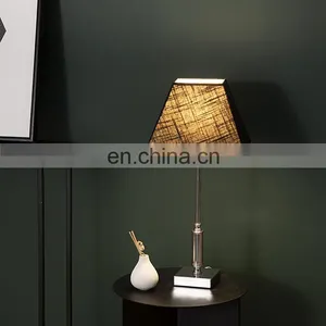UK Hotel Family Luxury Decoration Creative Lampshade Design Metal Warm Energy-saving Table Lamp thumbnail-1