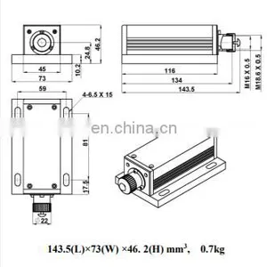 405nm 1000mW Blue Laser Module for Measurement thumbnail-2
