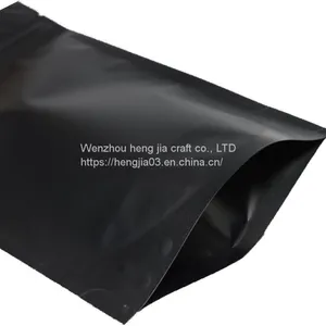 100 Matte Double Color Vertical QuickQlick Repeatable Seal Bags (12 X18 cm X7.1 (4.7 Inches), Black) thumbnail-5