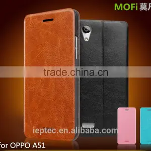MOFi Wholesale Flip PU Leather Cell Phone Cover for OPPO A51, TPU Stand Back Cases thumbnail-1