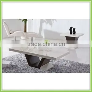Hot Sale Living Room Furniture V Shape Coffee Table thumbnail-1