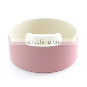 Custom Logo Cute Cheap Personalized Design Outdoor Modern Ceramic Slow Food Dog Eating Water Cats Dogs Bowl thumbnail-5