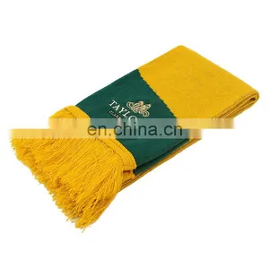 Fashionable Knitted Jacquard Scarf Wholesale Custom Logo Winter Scarf Fan Sports Soccer Football Fan Scarfs thumbnail-4