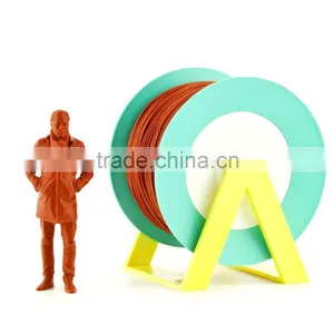 Pla 3d Printer Material Orange Brick Filament With the New Spool Convertible Into a Coat Hanger. Spool Holder Included. thumbnail-1