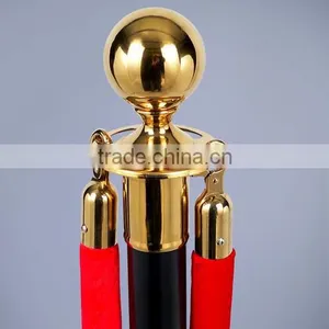 Black-Golden Barriers Stand-Queue Barriers-Outdoor Barrier-vip Crowdcontrol Stanchions thumbnail-4
