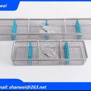 Dental Sterilization Cassettes Trays Stainless Steel Box for Instruments NEW thumbnail-2