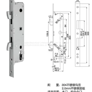 Double Hook Latch Mortise Door Lock 3085 Model thumbnail-5