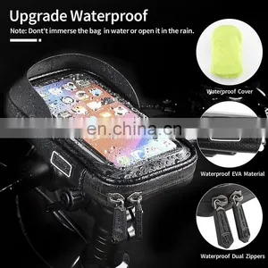 Factory Direct Wholesale High Capacity Waterproof Accessories Bag Cycling Handlebar Bag for Bikes thumbnail-4