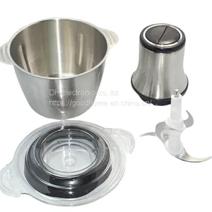 Meat Mincer Household Electric Small Stainless Steel Multi-functional Meat Mincer Processor(Wechat:13510231336) thumbnail-1