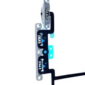 Flex Volume For IPhone X Mute & Volume Button Switch Key With Metal Parts Charging Flex Cell Phone Parts thumbnail-3