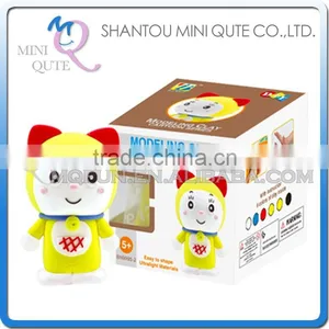 Mini Qute Bonnie Kawaii Boy Anime Doraemon Dorami DIY Cartoon Model Building Block Plasticine Clay Educational Toy NO.BN9995-2 thumbnail-1