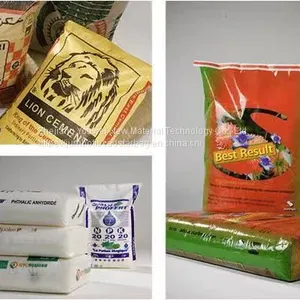 20kg 25kg 30kg 50kg Square Bottom 3 Ply 3 Layers White Brown Kraft Paper Bags for Building Cement Bags Glue for Tile Bags thumbnail-1