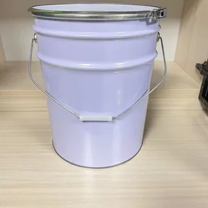 Tinplate Paint Bucket 20 Liter Packaging Bucket Tin Bucket Metal Drum Iron Bucket Tin Bucket Paint Bucket thumbnail-1