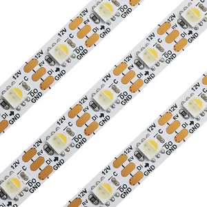 Newest 12V LC8816E Addressable RGBW SK6812 60LEDs/m 120LEDs/m LC8816E Digital Pixel WS2812b RGBW LED Strip thumbnail-4