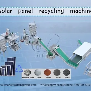 Full Automatic Solar Panel Recycling Plant Solar Photovoltaic Panels Recycling Solutions for PV Module Panel Disposal thumbnail-4