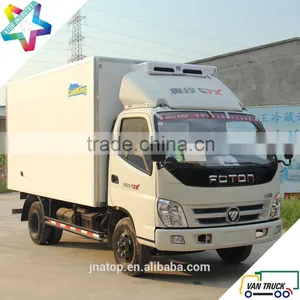 Foton Ollin 4.3m Reefer Truck Body With Stainless Steel Meat Hanging Hook Meat Hook Refrigerated Truck thumbnail-1