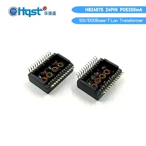 GX82405SP 10G Industrial POE Ethernet Transformer Module 24Pin LAN Pulse Isolation Filter for Network Card PCB thumbnail-4