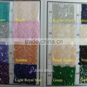 Jenny Bridal Wedding Sequin Tablecloths Wholesale Sequin Fabric Quality Choice thumbnail-4