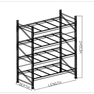 Stacking Pallet Racking Steel Shelf Tire Storage Rack thumbnail-1