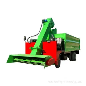 Large Four-wheel Manure Cleaning Vehicle, Cattle Manure Sweeper for Farms, Automatic Manure Cleaning and Scraping Vehicle thumbnail-5