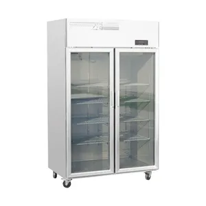 Industrial Kitchen Refrigeration Equipment Air Cooling Double/four Glass Door Chiller thumbnail-1