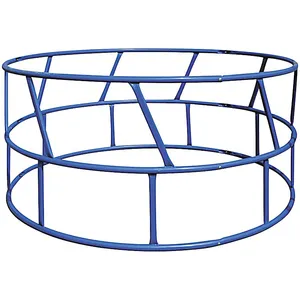 0.75kg Agricultural Heavy Duty Cattle Self Feeder Galvanized or Powder Coated Round Hay Bale Feeder Wild Feeder Horse thumbnail-6