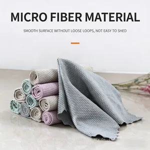 Fish Scales Design Microfiber Kitchen Washcloth Highly Absorbent Reusable Dish Towel thumbnail-4