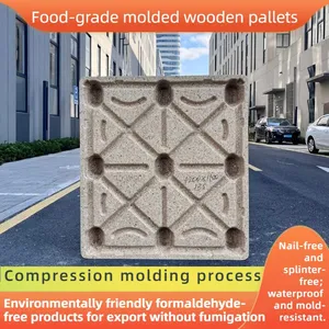 Customizable Molded Wood Pallets — Fumigation-Free for Export Clearance — Heavy-Duty & Deformation-Resistant thumbnail-1