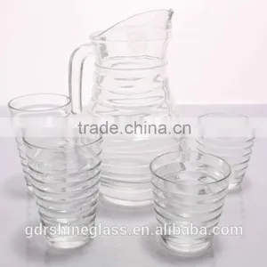 Glass Drinking Water Jug With Plastic Lid thumbnail-1