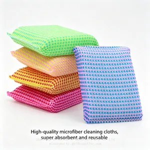 Colorful Scrubbing Pads, Reusable Dish Sponges for Kitchen, Bathroom & More thumbnail-3