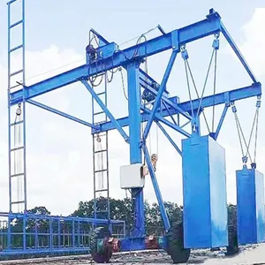 Mobile Anti-collision Wall Formwork Installation Trolley With Electric Hoist for Bridge Construction thumbnail-1