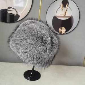 Faux Fox Fur Bucket Hat thumbnail-3