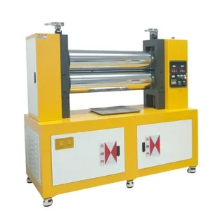 Three Roller Rubber Calender Machine/ Small Rubber Sheet Calender Price thumbnail-3