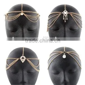 Goldtone Iced Out Assorted Head Chain Set thumbnail-1