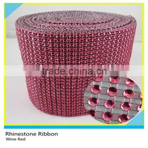 Acrylic Mesh Wrap Pink Sew on Plastic 24 Rows 10 Yards Roll thumbnail-5