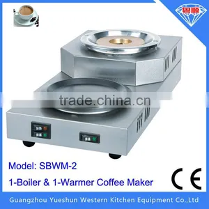 China Manufacturer Hot Selling 1-boiler & 1-warmer Electric Coffee Maker thumbnail-1