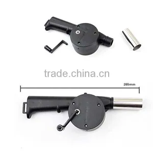 Amazon Supplier Hot Selling Outdoor Hand Crank Cooking Plastic BBQ Blower Barbecue Fan thumbnail-1
