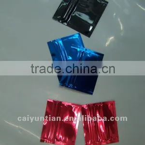 Custom Design Aluminum Foil Zipper Packaging Bag/pure Color Bag thumbnail-1
