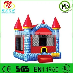 Kids Favorite Inflatable Castle Bouncer, Inflatable Camelot Bouncy Castle Blue thumbnail-1