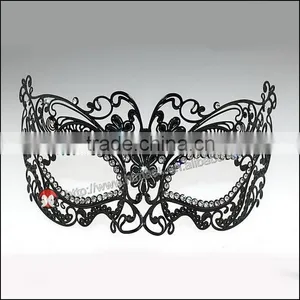 Bendable Laser Cut Hollow Out Black Prom Queen The Marc Hall Story Mask thumbnail-1