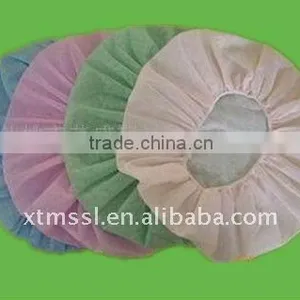 18" PP 10gsm Bouffant Caps Round Caps White Blue Green Orange Pink Colorful Latex Free Elastic thumbnail-1