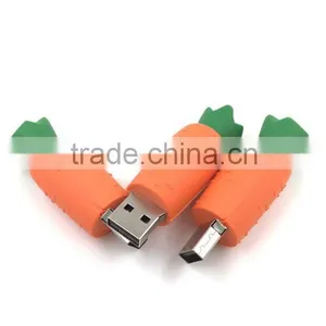 Bulk 1gb Carrot Shape USB Pendrive Vegetable Series USB Stick thumbnail-2