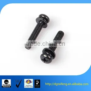 Flat Head Cross Recessed Full Thread Screw With Washer Automobile Screws thumbnail-1